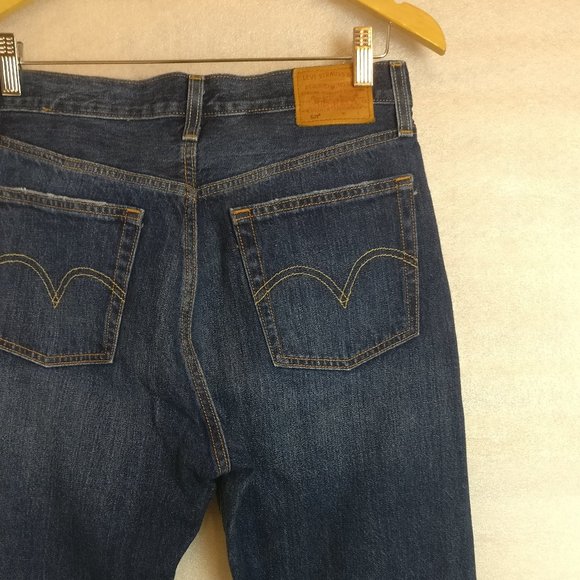 Levi's 501 Premium Button Fly HighRise Original Fit Straight Leg Jean 28w/Measur - Picture 13 of 16